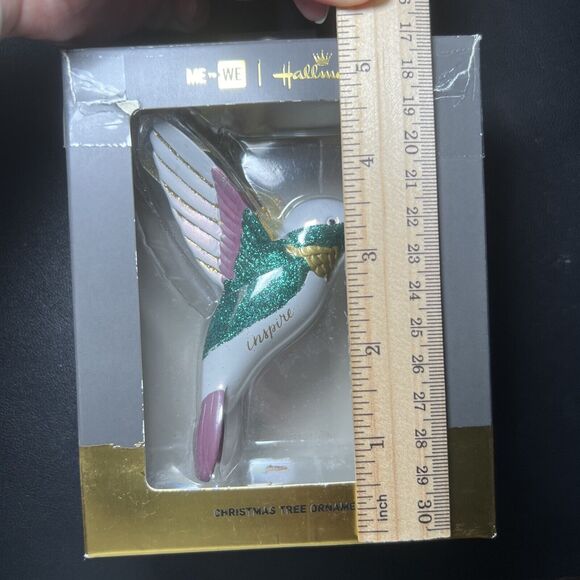 Hallmark Hummingbird Inspire 2017 Christmas Tree Ornament Orig Box - Picture 10 of 11